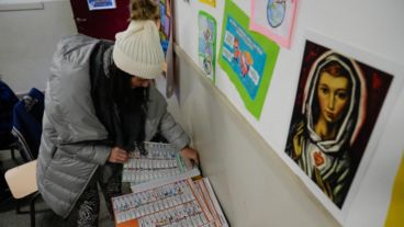 Así se desarrollaban las Paso 2023 en Rosario.