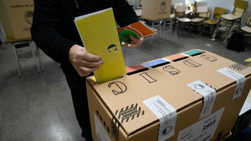 Así se desarrollaban las Paso 2023 en Rosario.