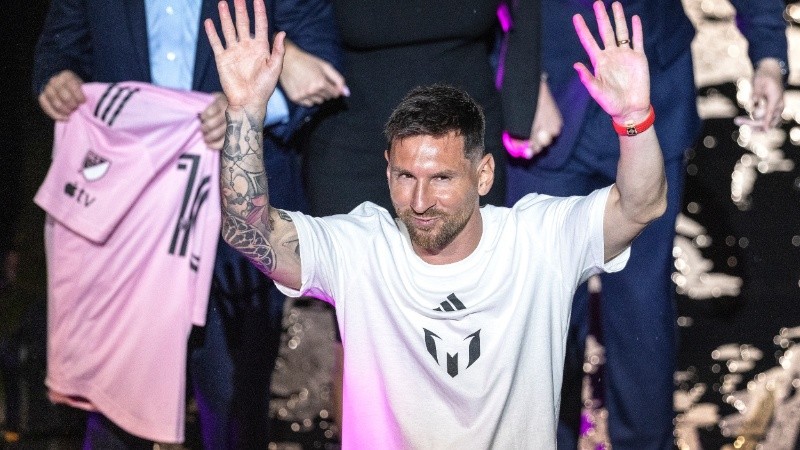 La presentación de Lionel Messi en el Inter Miami.