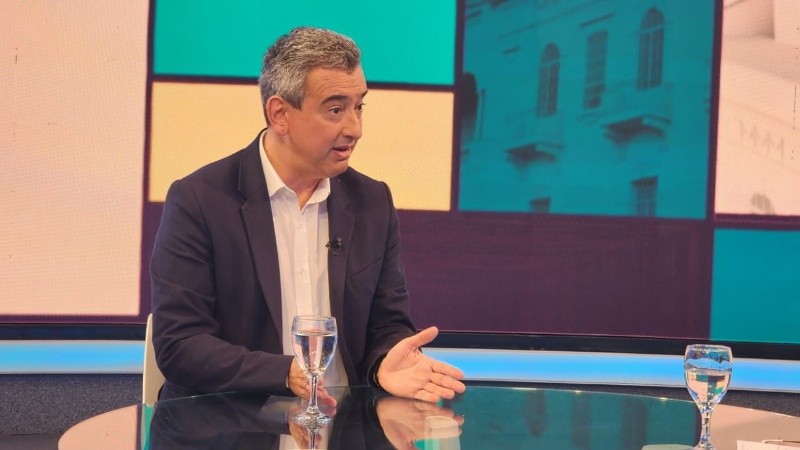 Pablo Javkin en el estudio de De 12 a 14 este lunes, el día después de las Paso