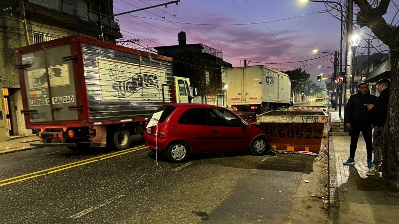 Así quedó el vehículo.