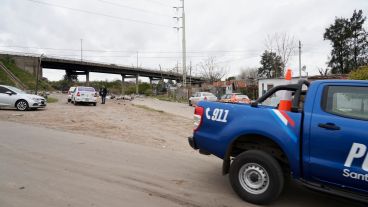 La zona donde fue hallado el cuerpo del hombre.