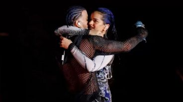 La cantante Rosalía y el trapero Rauw Alejandro.