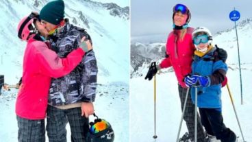 La cantante de vacaciones con su familia