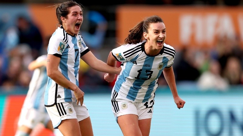 El grito de gol de Romina Núñez y Sofia Braun.