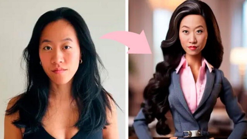 A partir de una fotografía provista por el usuario, el sistema genera una imagen basada en la estética de Barbie.