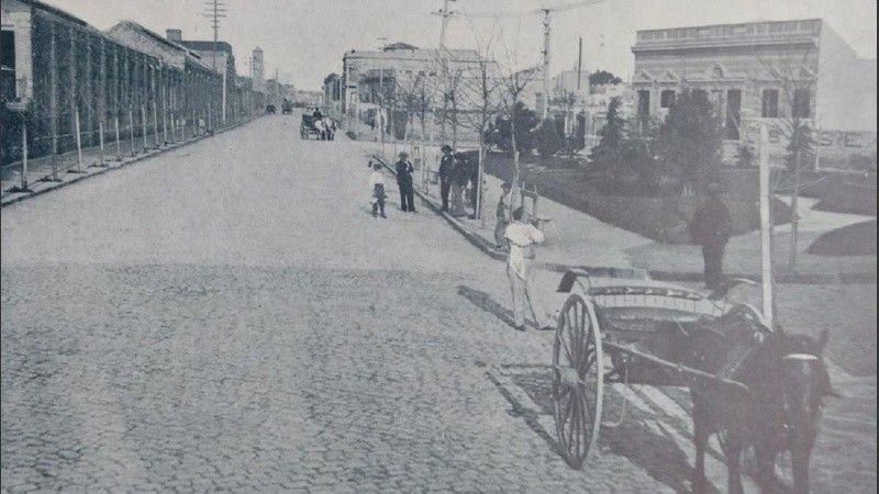 Rosario del 1900: avenida Wheelwright.