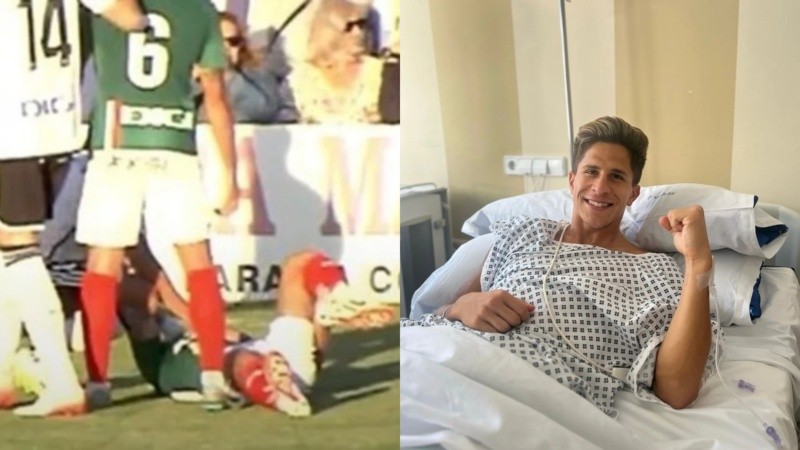 Simeone se lesionó el domingo y este lunes fue operado en España.