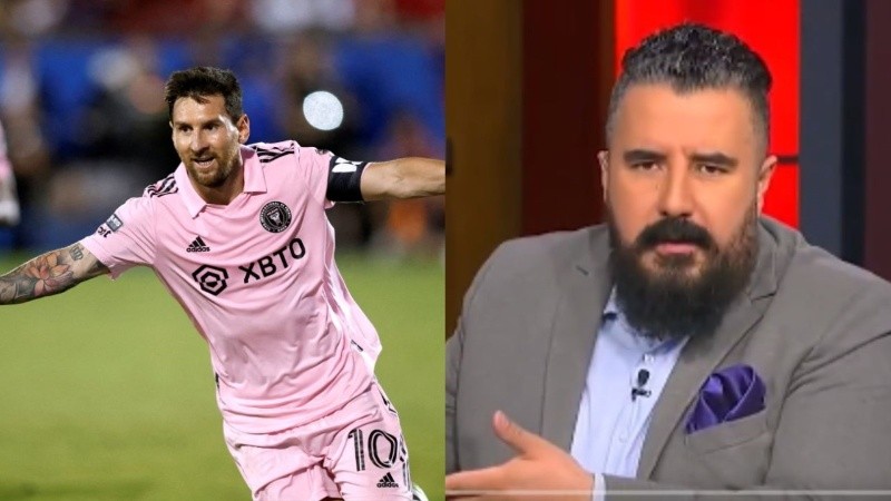 El presentador y comentarista ha criticado a Lionel Messi en varias ocasiones.
