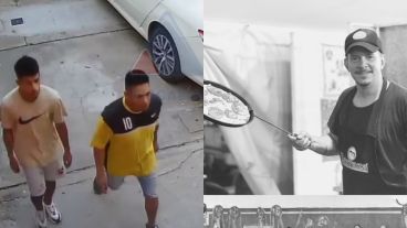 La imagen de Acosta y otro sospechoso y la víctima (imagen derecha).