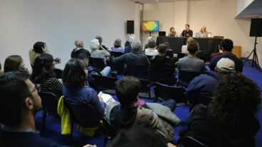 La presentación en la Feria del Libro de Rosario.