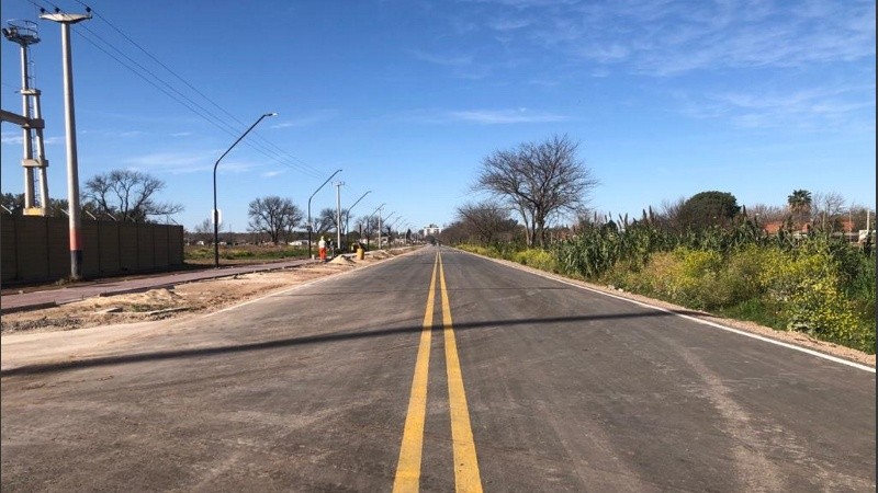 La nueva avenida Buenos Aires de Granadero Baigorria.
