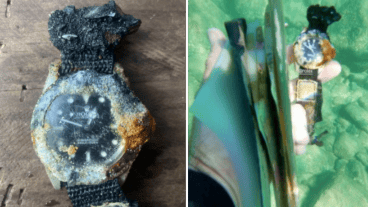 El reloj estuvo cuatro años sumergido frente a la costa australiana de Noosa.