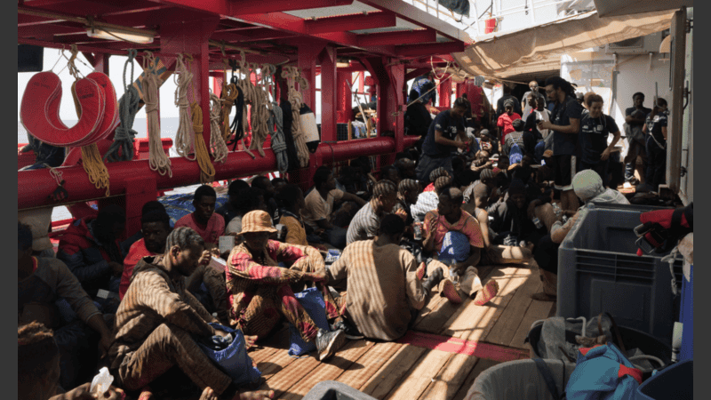 El rescate fue en la zona del Mediterráneo central.