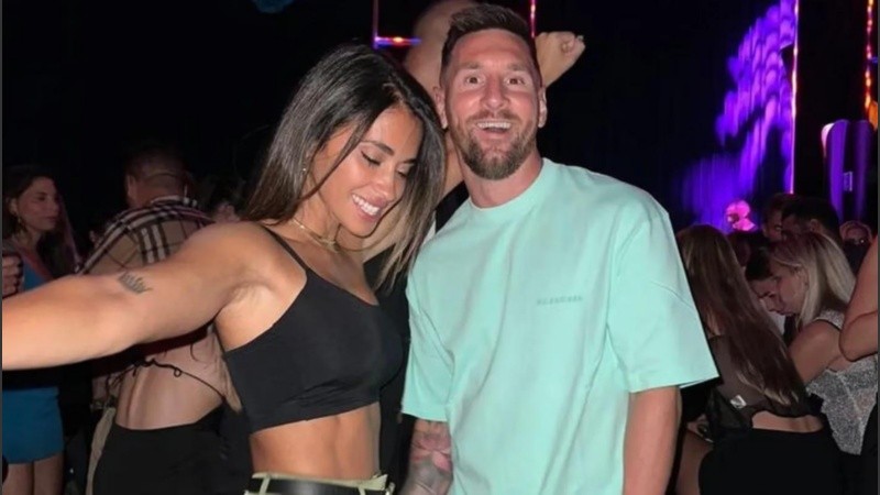 La pareja festejó el pasaje a la semifinal de la Leagues Cup del Inter Miami con una gran reunión entre amigos.