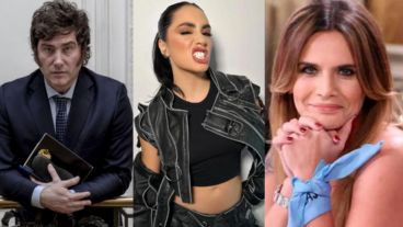 Javier MIlei, Lali Espósito y Amalia Granata.