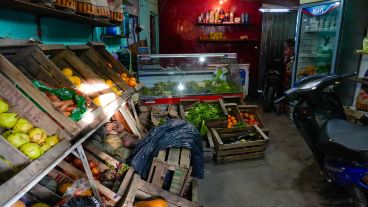 La verdulería de la pareja que terminó siendo el escenario de un crimen.