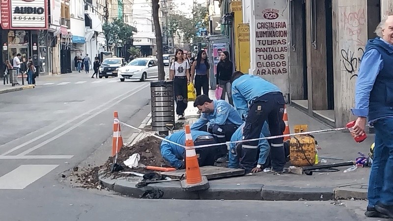 Por la tarde, llegó una cuadrilla de la EPE.
