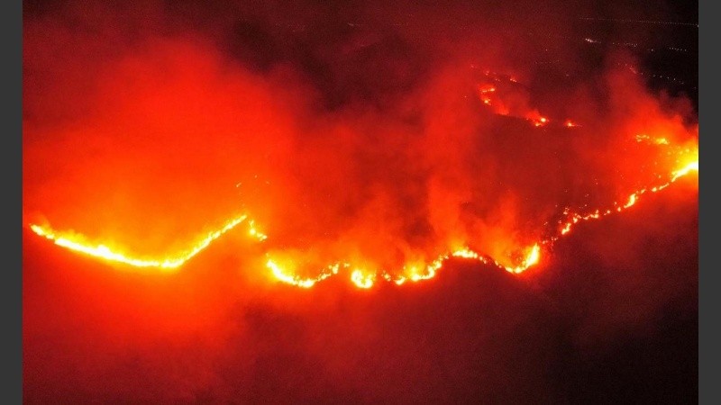 Las condiciones son desfavorables debido a los fuertes vientos que alcanzan los 60 kilómetros por hora y la gran sequía de la zona.