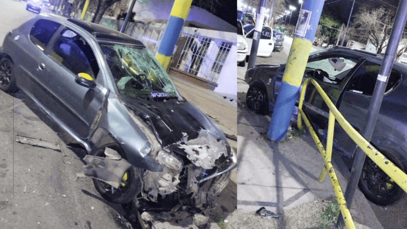 Así quedó uno de los vehículos involucrados en el choque: murió un hombre de 49 años que circulaba por Brasil y Mendoza.