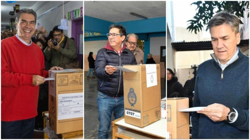 Capitanich, Martínez y Zdero.