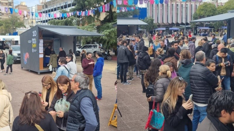Algunas postales de este sábado en la inauguración del Mercado del Centro en plaza Montenegro.