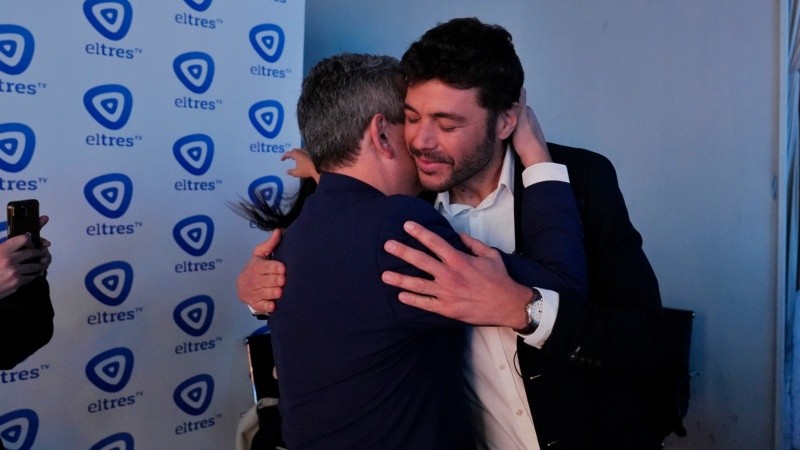 Todas las fotos del debate entre Monteverde y Javkin en El Tres