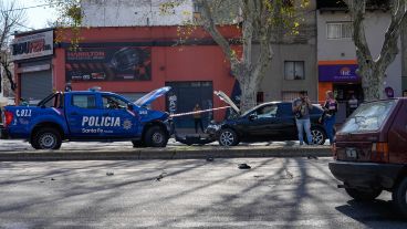 Así quedaron los vehículos tras el impresionante choque en 27 de Febrero