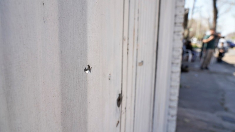 Impactos de bala en las cercanías de la casa del niño