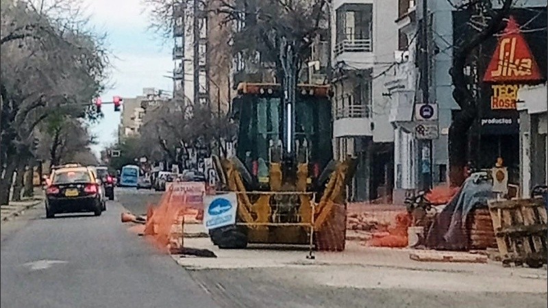 En la zona ya hubo reducción de calzada estos días.