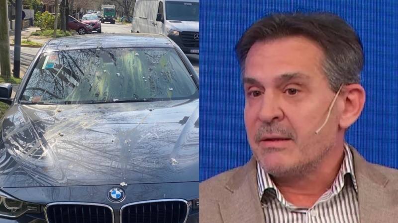 El BMW de Lotocki fue atacado a huevazos y rayado por desconocidos.