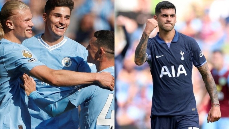 Julián y el Cuti, dos campeones del mundo argentinos que sacudieron las redes en la Premier League.