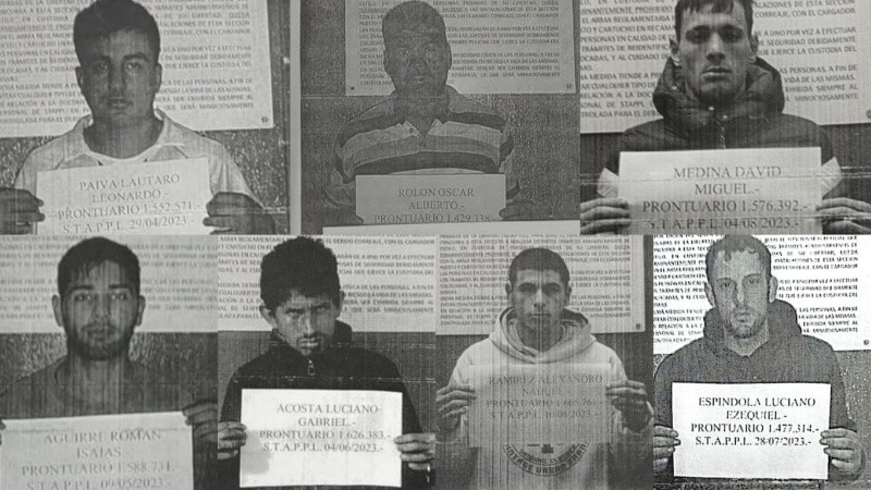 Siete de los presos fugados de la comisaría 24 de Baigorria.