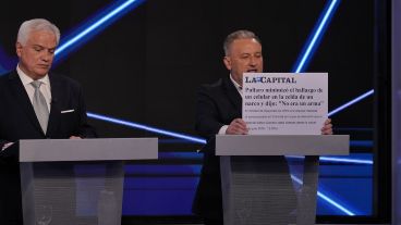Imágenes del debate de candidatos a la gobernación de Santa Fe