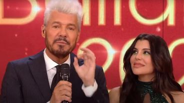 Marcelo Tinelli y Charlotte Caniggia.