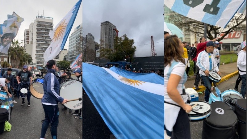  Unión, amistad, familia y amor, un combo perfecto para acercarse a ver un partido de fútbol.