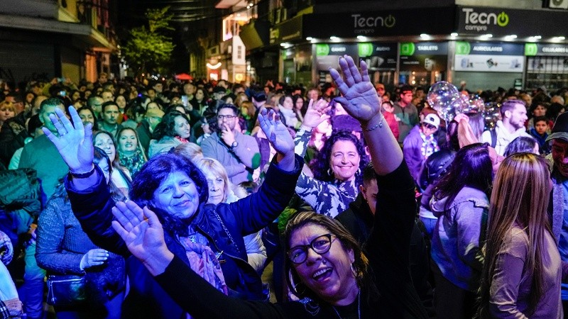 La música fue el gancho para el disfrute de la gente.