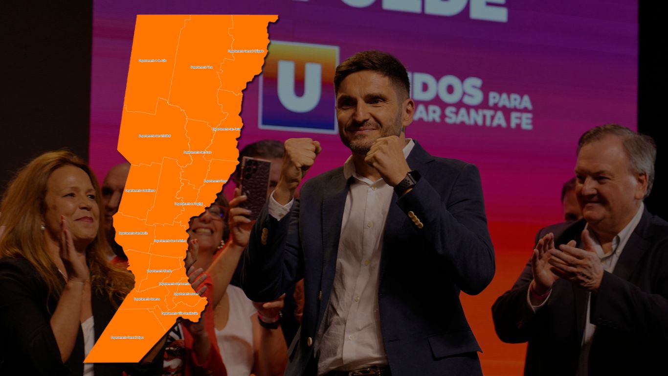 Mapa de Santa Fe: Pullaro ganó todos los departamentos, con picos de 75%, y en Rosario Lewandowski logró su mejor cosecha
