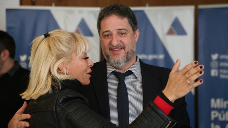El fiscal Matías Edery y su informante Mariana Ortigala
