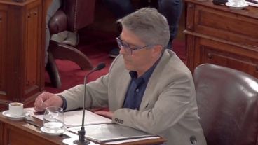 Traferri durante la sesión de este jueves.