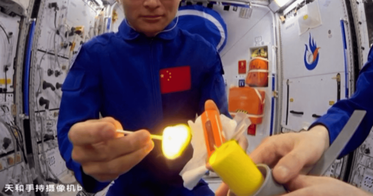 See: Chinese astronauts light a candle at the Tiangong Space Station