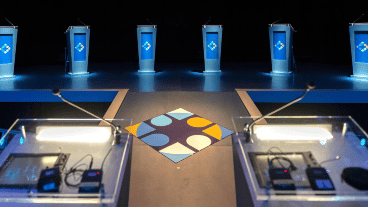 El debate comenzará a las 21 del domingo y tiene un tiempo estimado de 2 horas 20 minutos.