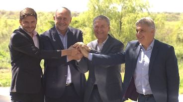 Perotti y Pullaro y la primera foto oficial.