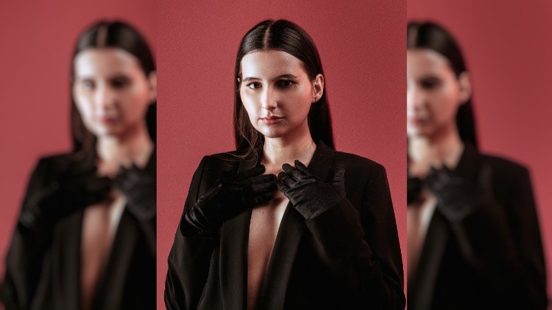 La artista rosarina Delfina.