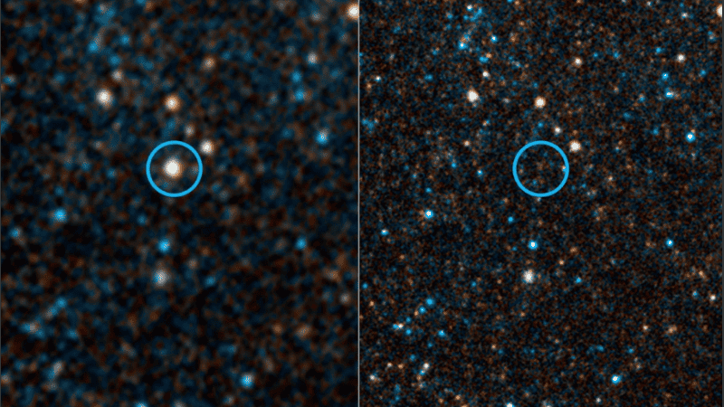 Los nuevos datos muestran que hay tres fuentes brillantes donde se encontraba la estrella.