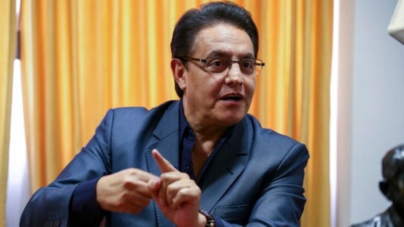 El candidato presidencial Fernando Villavicencio. (EFE)