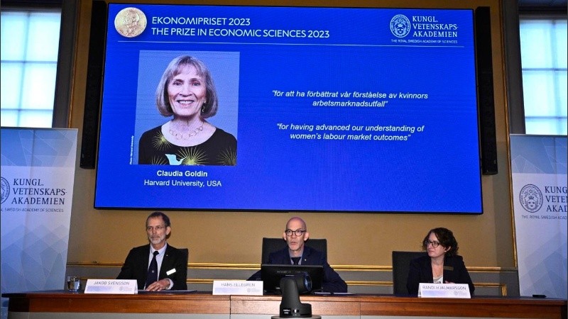 La Real Academia de la Ciencias sueca anunció el Premio Nobel de Economía para Claudia Goldin.