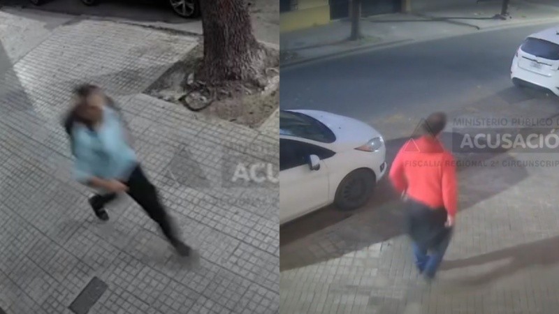 Las imágenes difundidas de dos hombres sindicados como presuntos autores del crimen de Ivana.