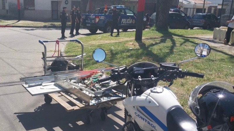 Los cables robados en zona sur.