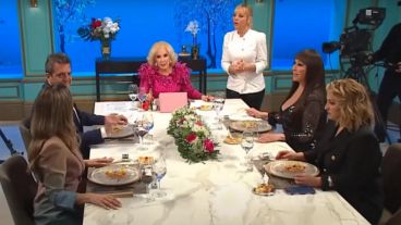 Sergio Massa, en la mesa de Miartha Legrand.